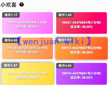 微调查平台把问卷任务进行了分类
